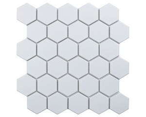 Мозаика керамическая StarMosaic Hexagon small белая 27,8х26,5 см